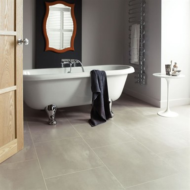 Karndean Opus creates a sleek bathroom floor